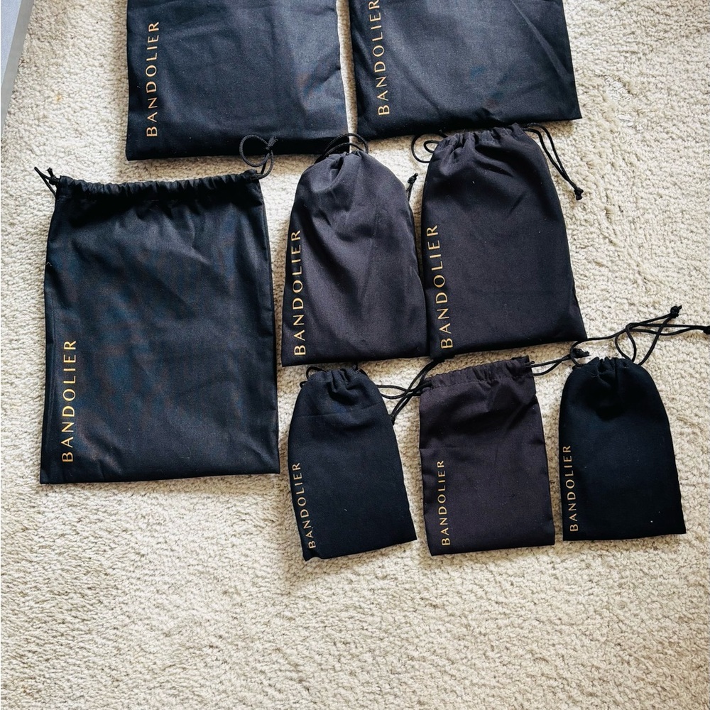 Bandolier Black and Gold Drawstring Bag Collection